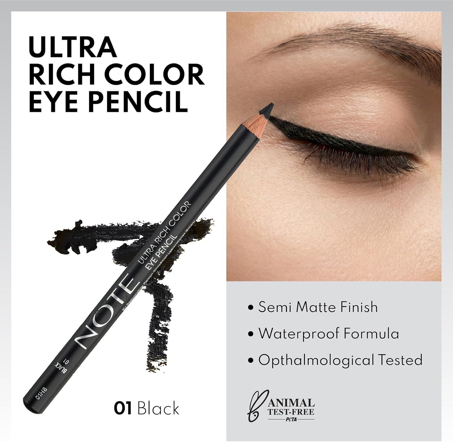 Black Smokey Eye Pencil Göz Kalemi 01
