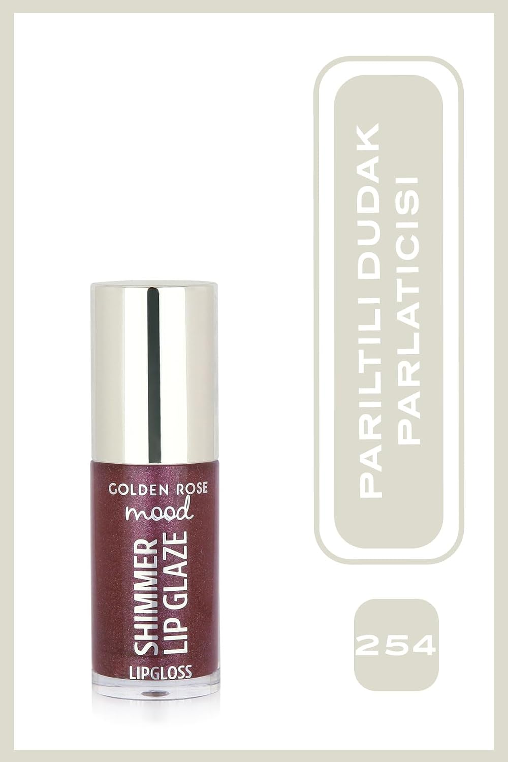Mood Shimmer Lip Glaze Lipgloss No:254 Berry Spark - Renkli Dudak Parlatıcısı