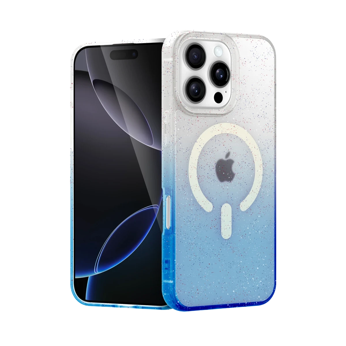 Apple iPhone 16 Pro Max Pummel Shiny Magsafe Kapak - Mavi