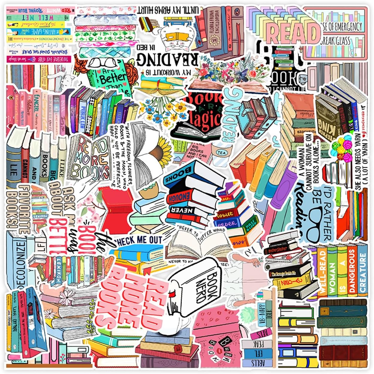 25'li Su Geçirmez Opak Sticker Seri : 6