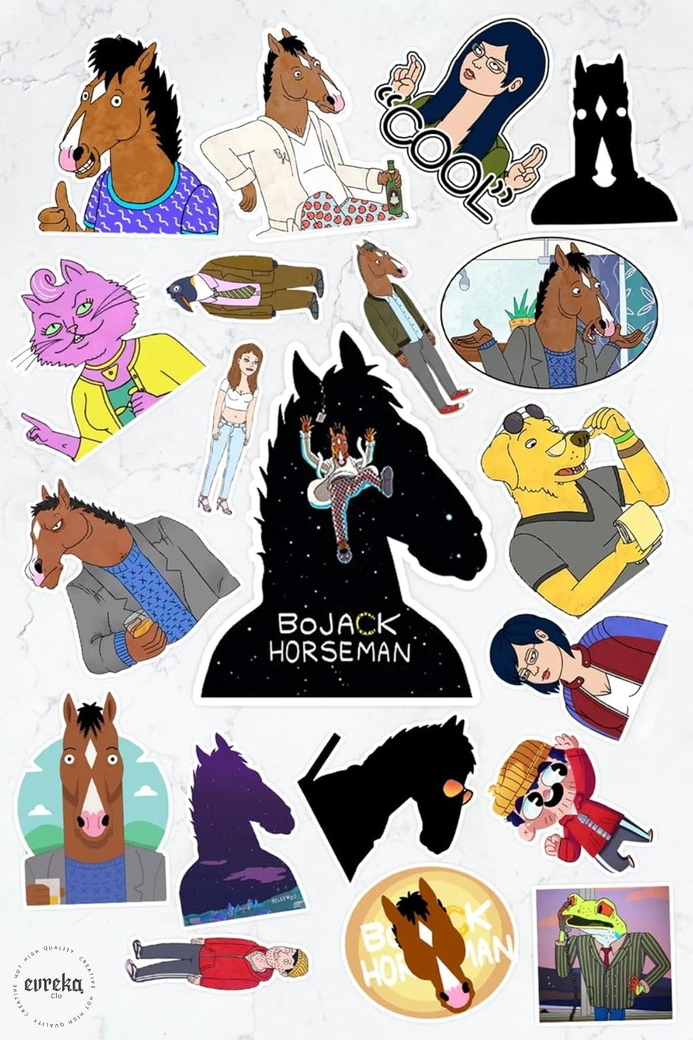 Bojack Horseman Sticker Paketi (20 Adet)