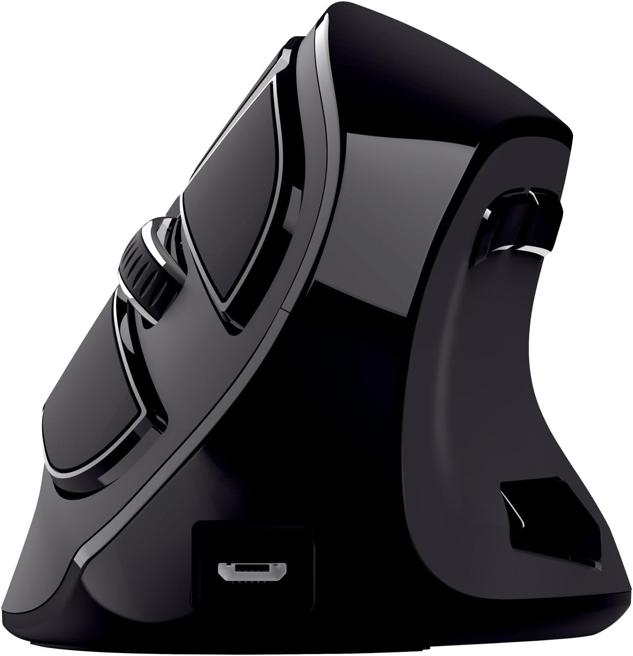23731 Şarj Edilebilir Kablosuz Dikey, Ergonomik Mouse, USB Alıcısı Veya Bluetooth Bağlantısı, 9 Adet Buton (5 Tanesi Programlanabilir),LED ekran,Bluetooth Sürümü 5.0,RF 2.4GHz