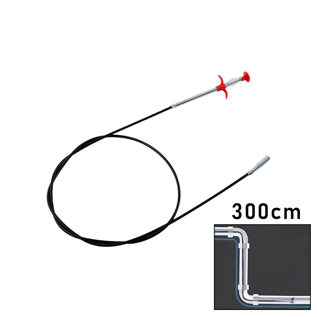 300CM Yaylı - Kıskaç Lavabo - Gider Vb.temizleme - Çok Amaçlı Çubuk