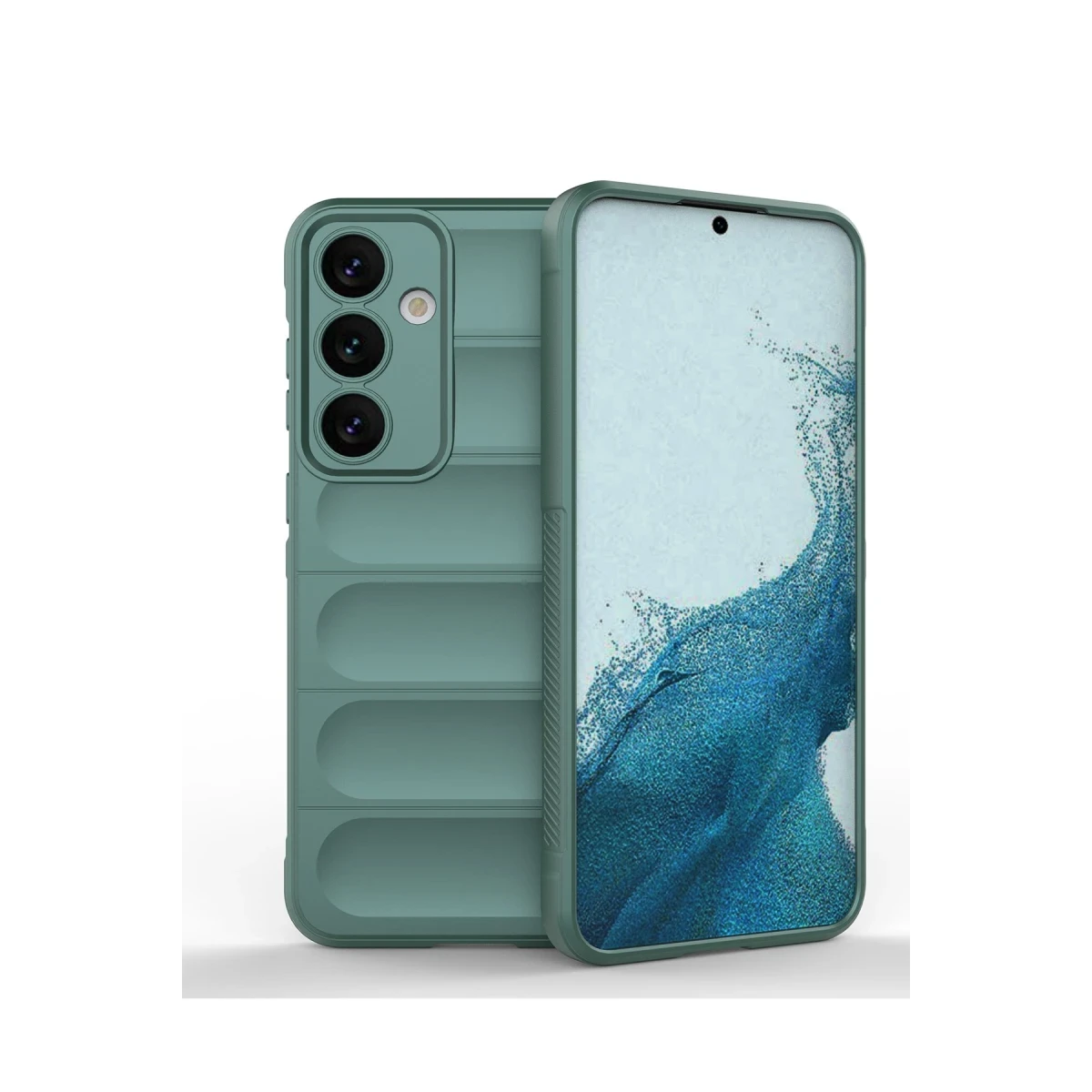 Samsung Galaxy S24 Kılıf Optimum Silikon - Koyu Yeşil