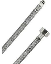 FEYZA YAPI V I T R A uyumlu PASLANMAZ TEL ÖRGÜLÜ BATARYA BAĞLANTISI FLEXIBLE Batarya Bağlantı Hortumu 3/8*M12 (2 adet) (50 cm)