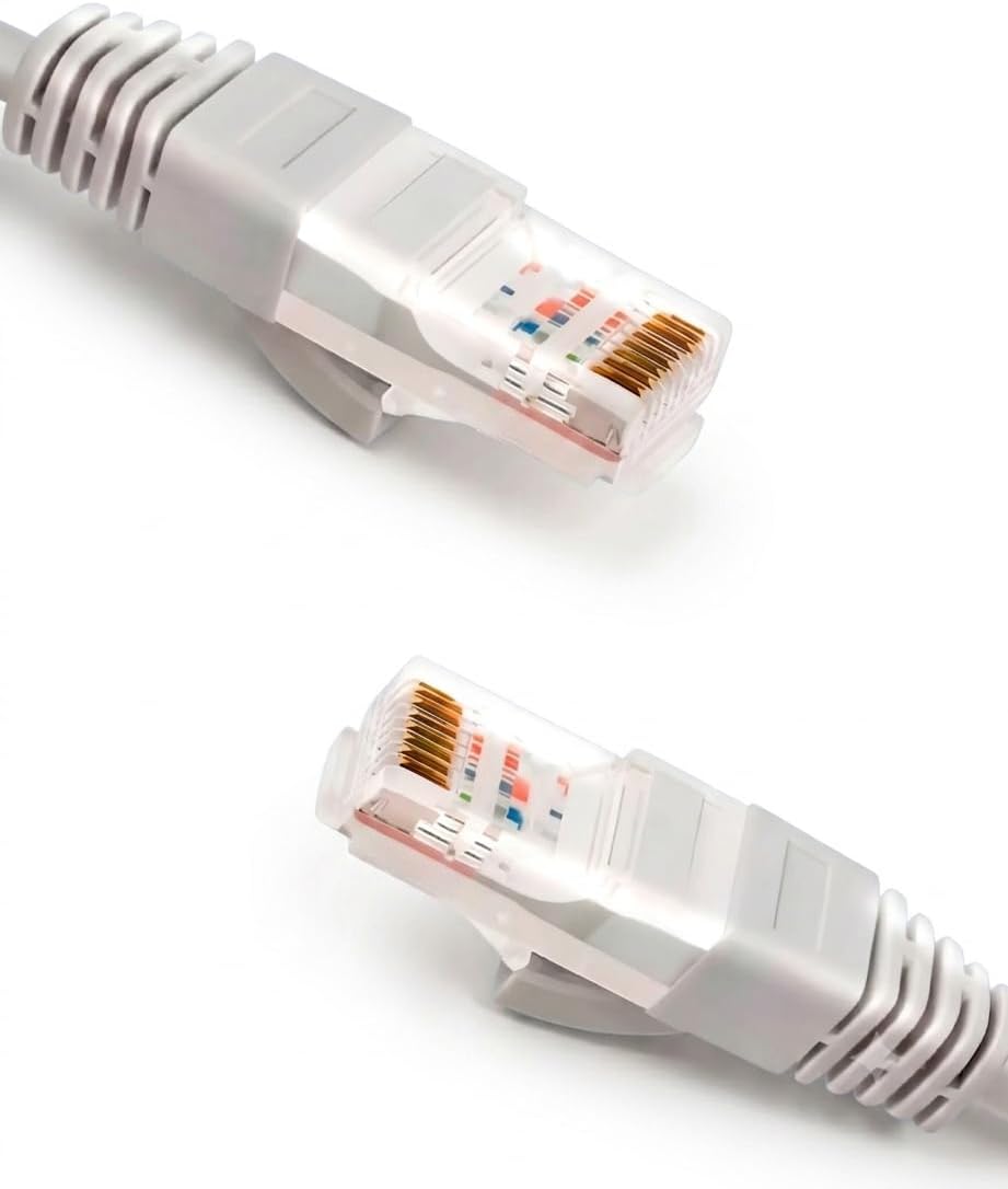 Cat 5E Ethernet Kablo 5 Metre CAT5e UTP Ethernet Kablosu, RJ45 Yüksek Hızlı GigaBit Ağ Kablosu, Modem Router Bilgisayar Konsol Uyumlu, Gri