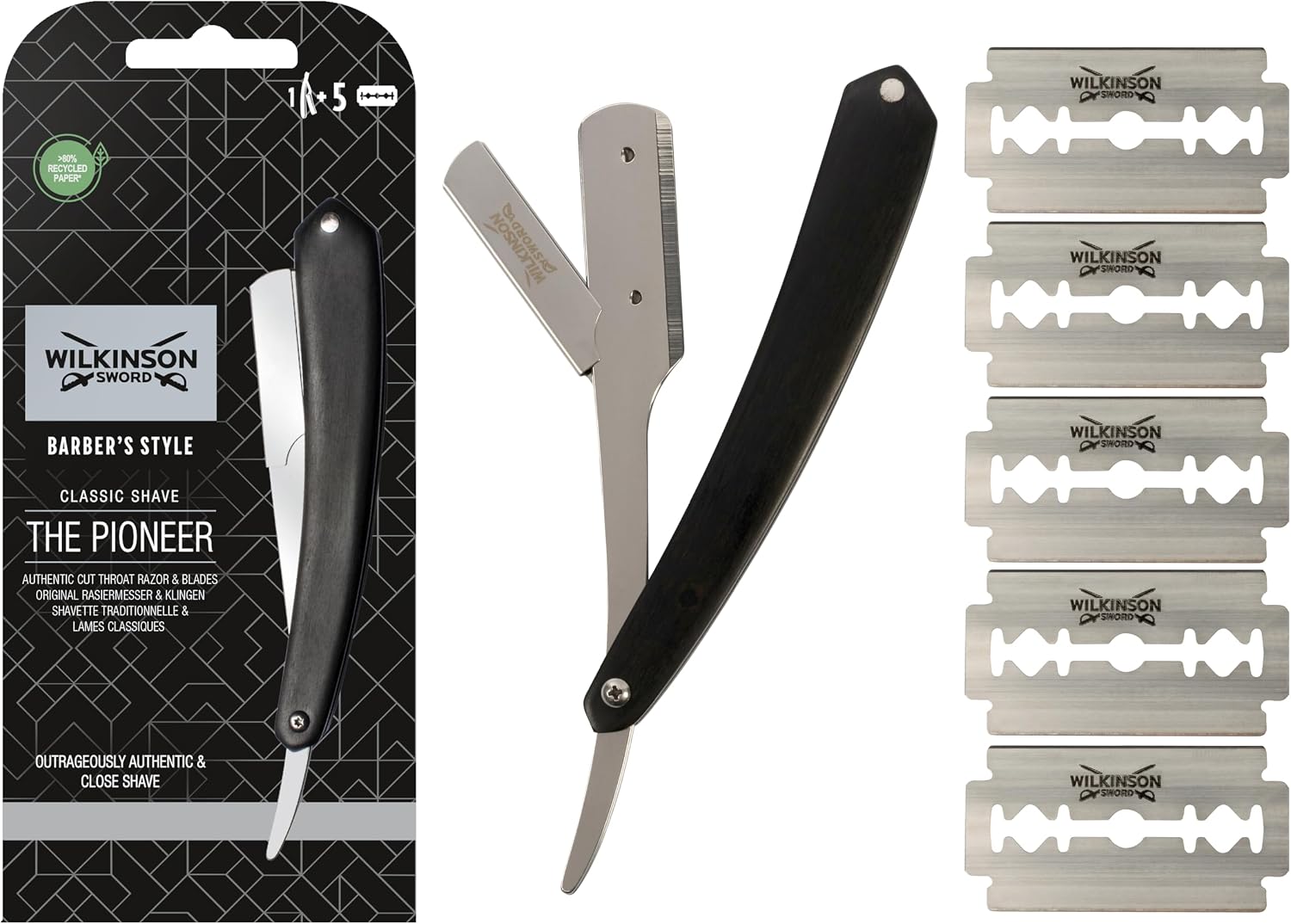 Barber's Style The Pioneer Ustura 5 Adet Tıraş Bıçağı ile Birlikte