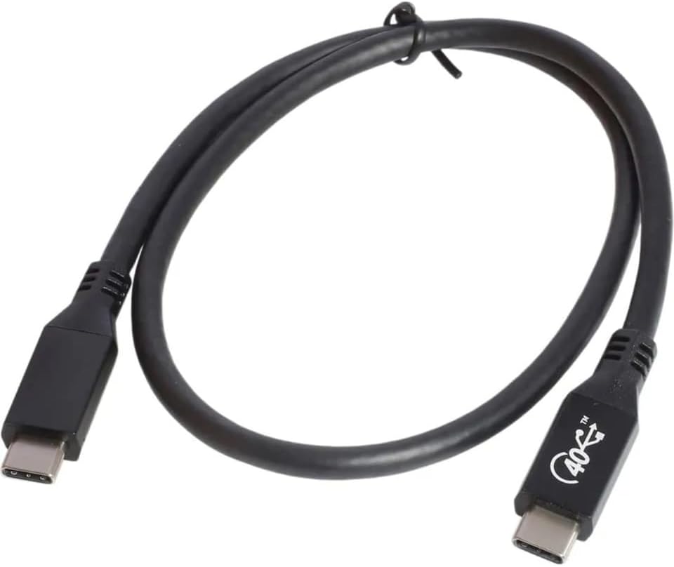 40GBPS 240W 4.0 Thunderbolt Type-C To Type-C Şarj,Görüntü Aktarım Kablosu Tip C 1 Metre