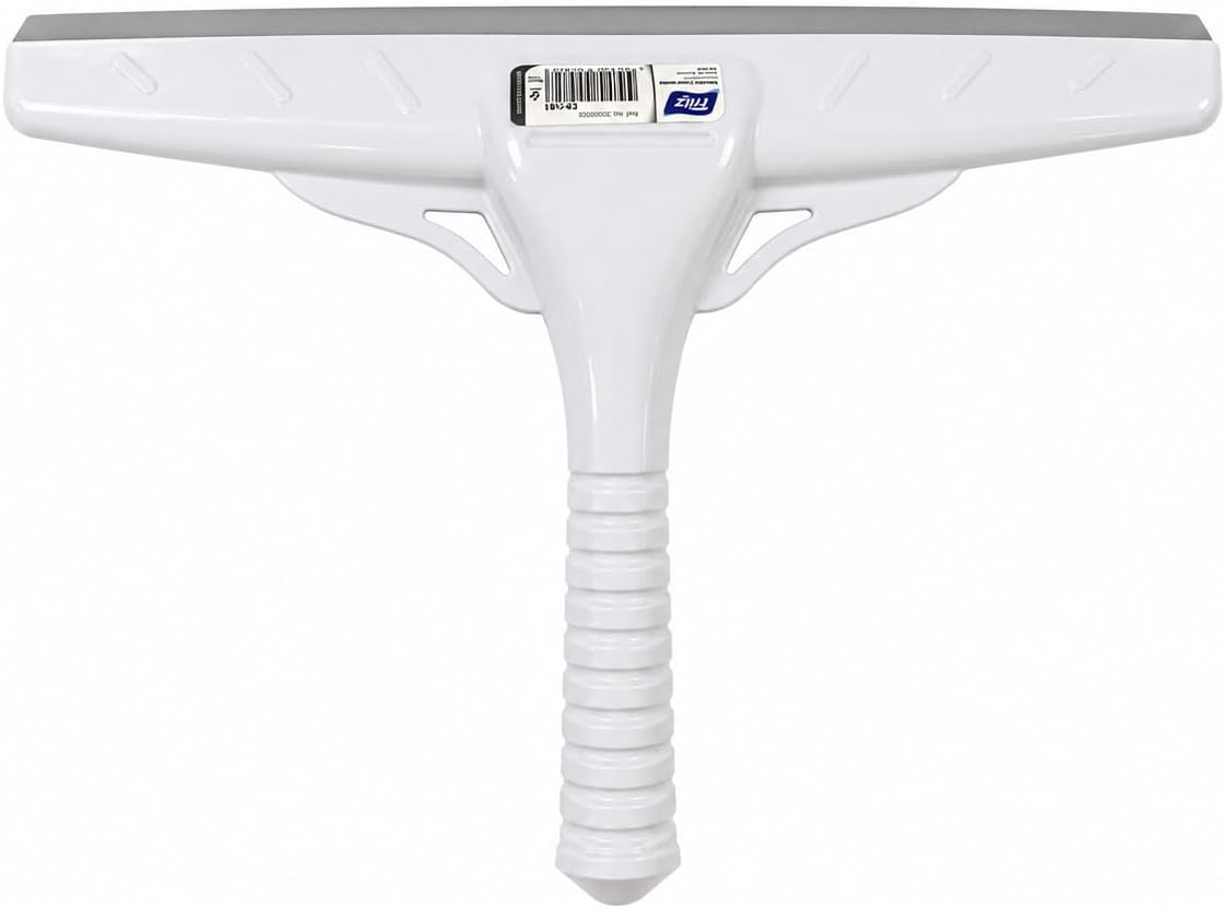 Büyük Cam Sil 33 cm – Profesyonel Silikon Cam Çekçek, Ayna, Duşakabin, Fayans ve Araç Camı İçin İz Bırakmayan Cam Temizleme Aparatı Çekpas, Mop, Camsil, Çek Pas, Gri