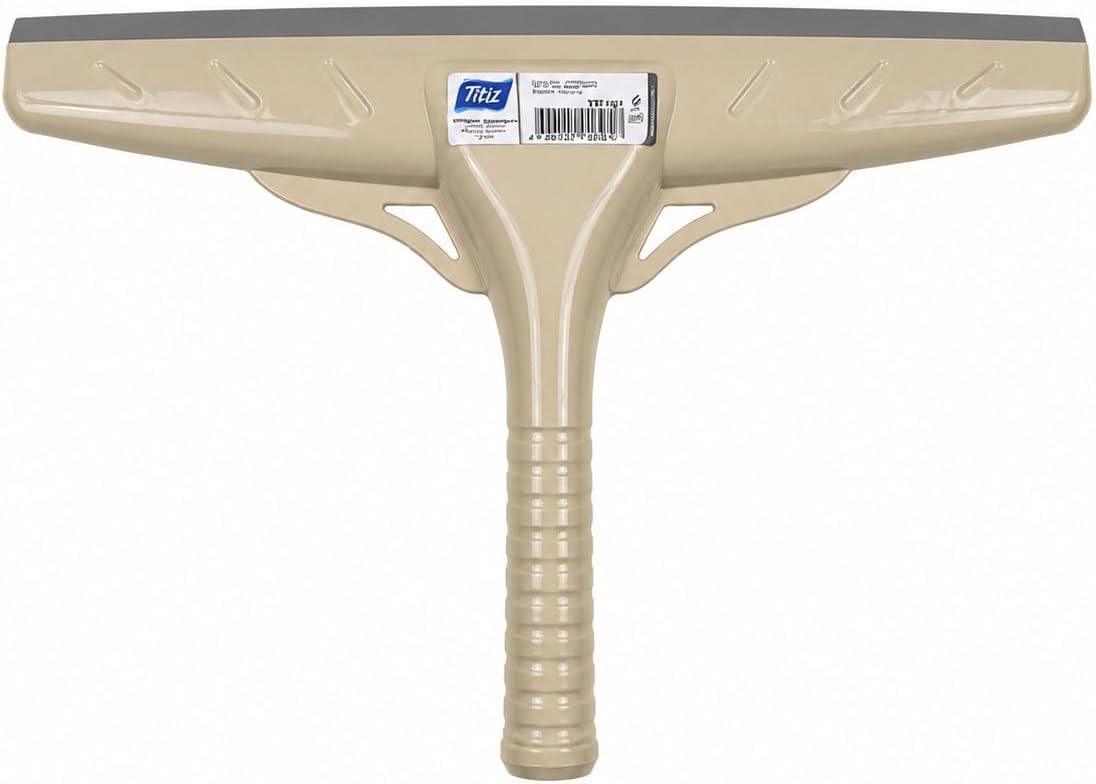 Büyük Cam Sil 33 cm – Profesyonel Silikon Cam Çekçek, Ayna, Duşakabin, Fayans ve Araç Camı İçin İz Bırakmayan Cam Temizleme Aparatı Çekpas, Mop, Camsil, Çek Pas, Bej