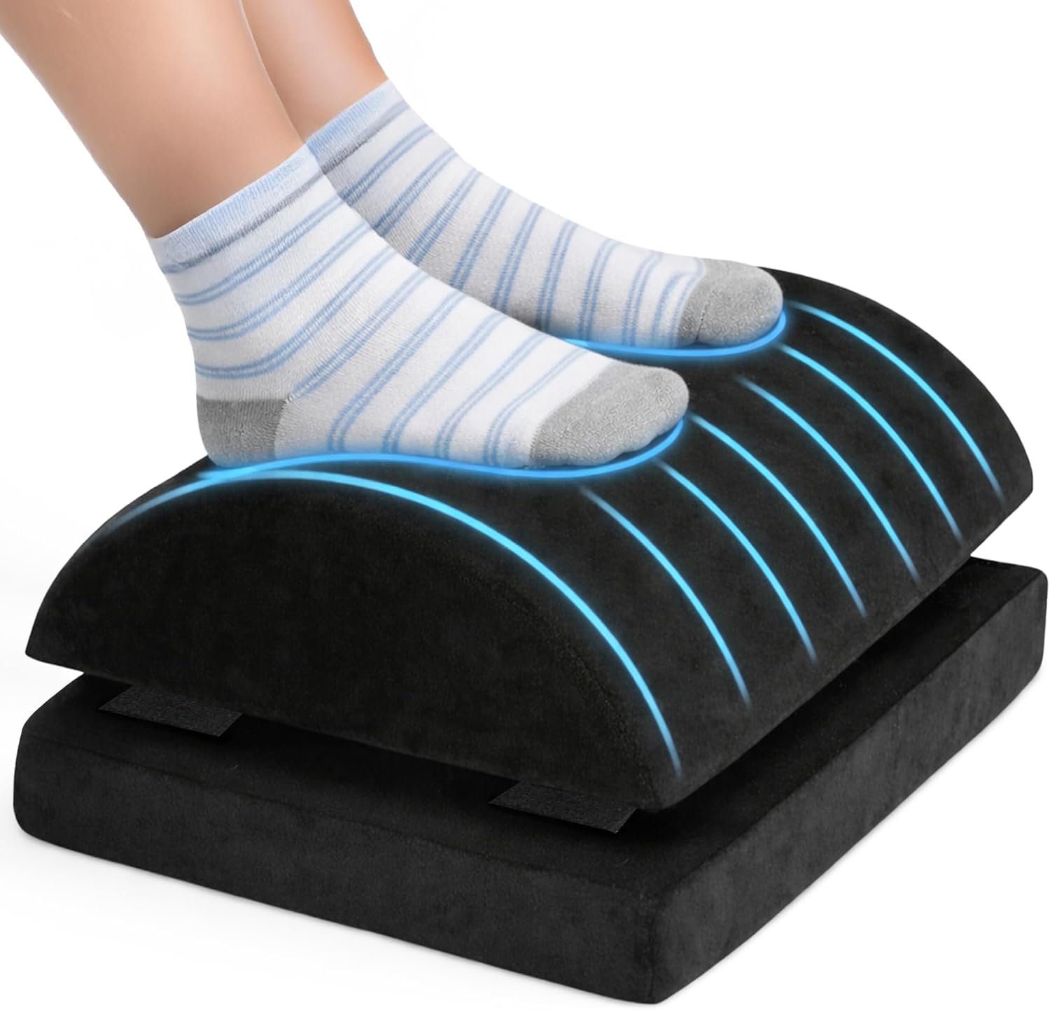 Ergonomik Ayak Yastığı Desteği – Sünger Ayak Dinlendirme için Yastık, Ofis ve Ev Kullanımı İçin Rahatlatıcı Ayak Uzatma Destek Pedi, Uzun Süre Oturanlar İçin Konforlu Ayak Destek Minderi