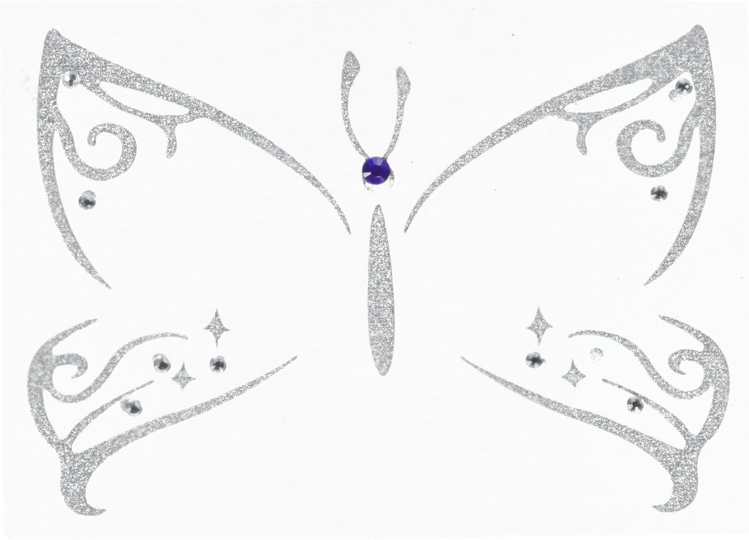 Face Art Decor Yuz Susleme Etiketi Kelebek