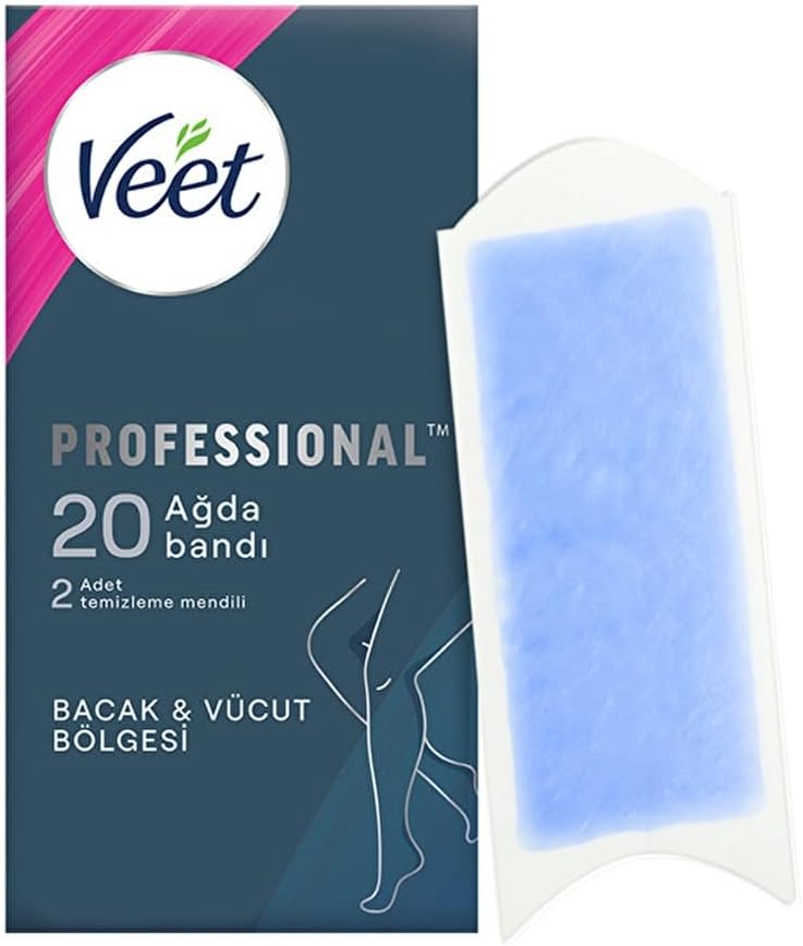 Professional Sir Ağda Bandı Bacak Ve Vücut Bölgesi Hassas Ciltler İçin 20'Li, Ağda Bandı, Bant