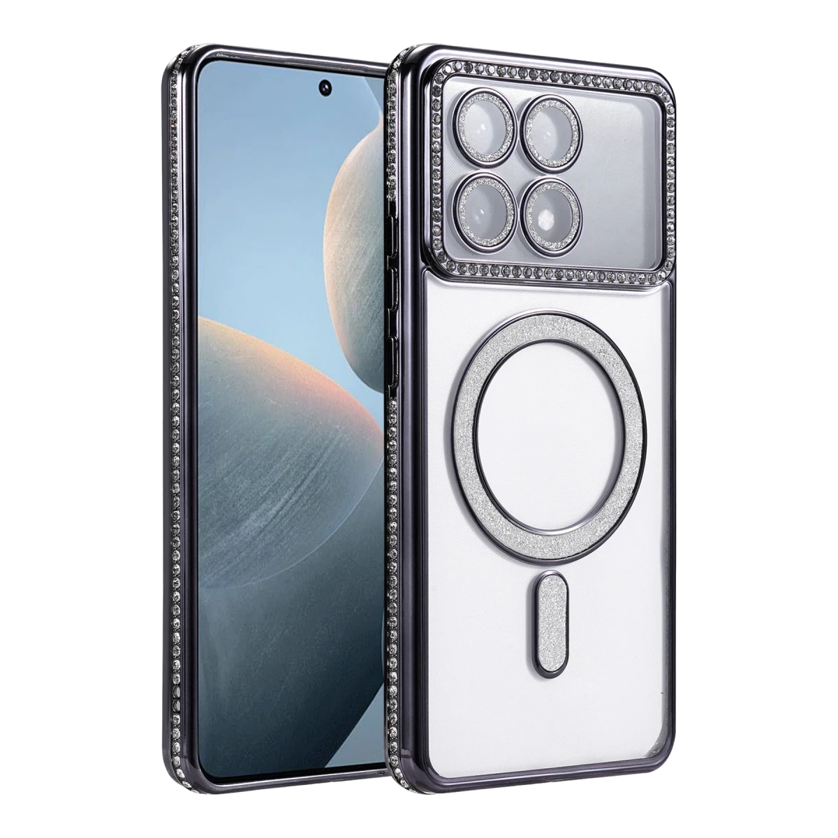 Xiaomi Poco X6 Pro Joke Simli Magneticsafe Kılıf - Siyah