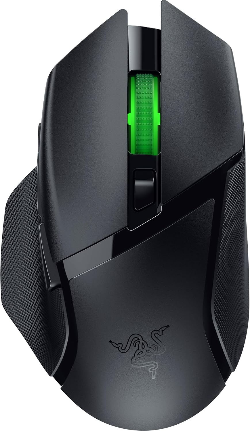 Basilisk V3 X HyperSpeed - Özelleştirilebilir Kablosuz Oyun Mouse'u (9 Özelleştirilebilir Kontrollü İkonik Ergonomik Form, HyperSpeed Kablosuz, 18K Optik Sensör, Chroma RGB) Siyah