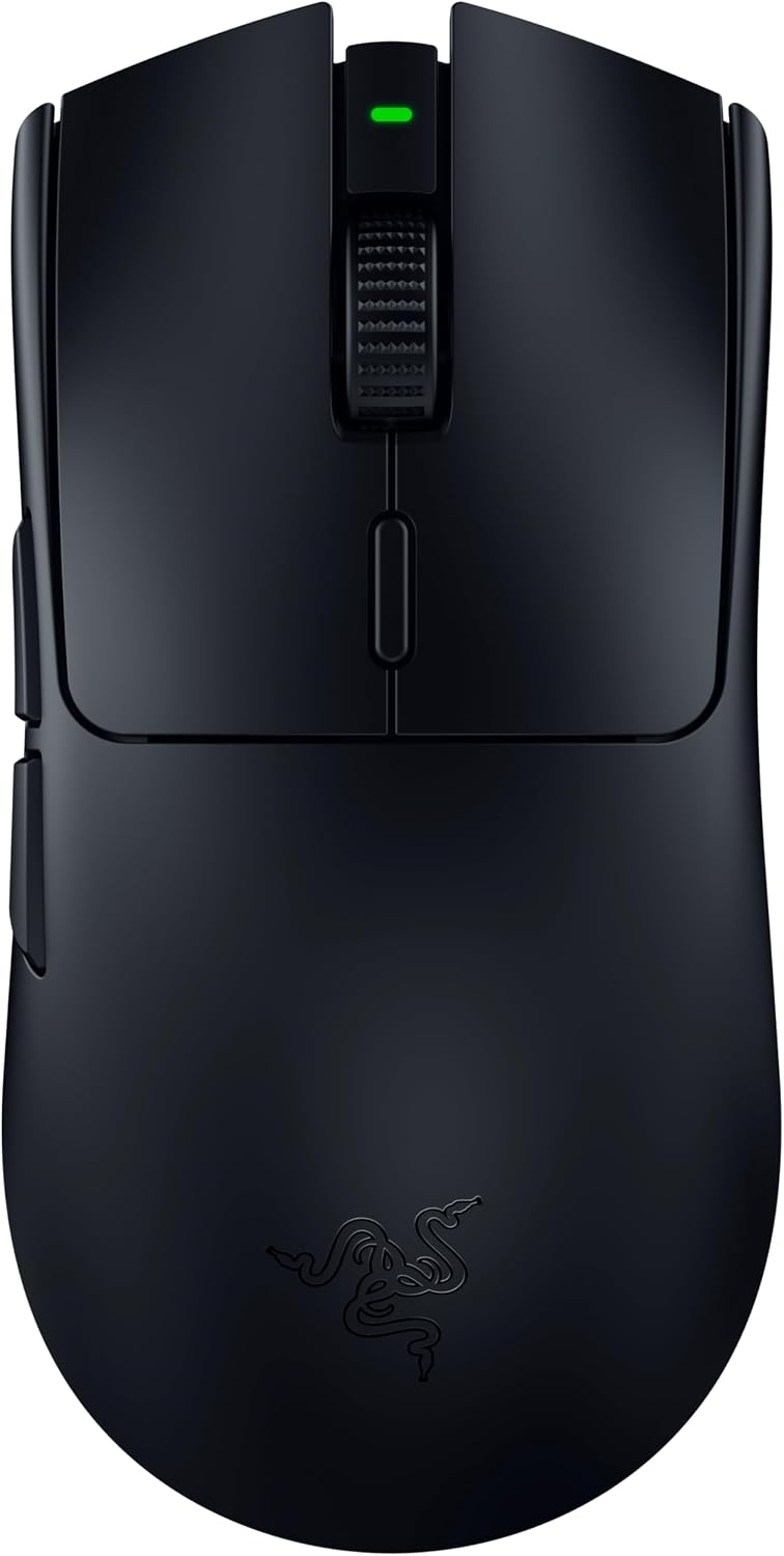 Viper V3 HyperSpeed - Kablosuz Esports Fare (Focus Pro 30K Optik Sensör, 280 saate kadar Pil, 2. Nesil Mekanik Fare Anahtarları, 4000 Hz Kablosuz Örnekleme Hızı) Siyah