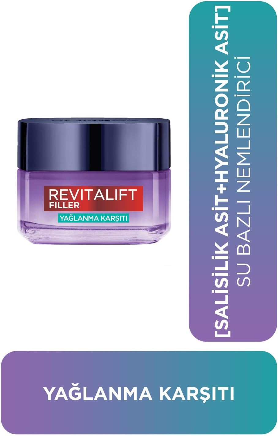 Revitalift Filler Yağlanma Karşıtı Su Bazlı Nemlendirici Jel Krem - Salisilik Asit & Hyaluronik Asit
