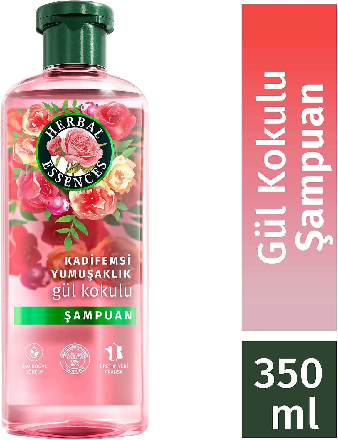 Kadifemsi Yumuşaklık Gül Kokulu Şampuan 350ml