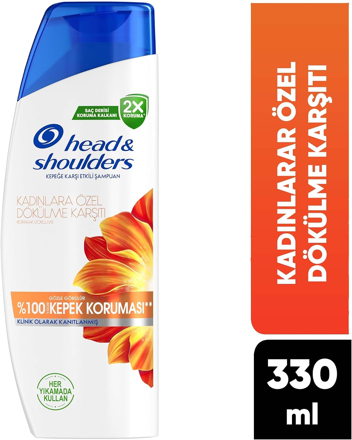 Kadınlara Özel 330 ml Saç Dökülmesine Karşı Kepek Şampuanı