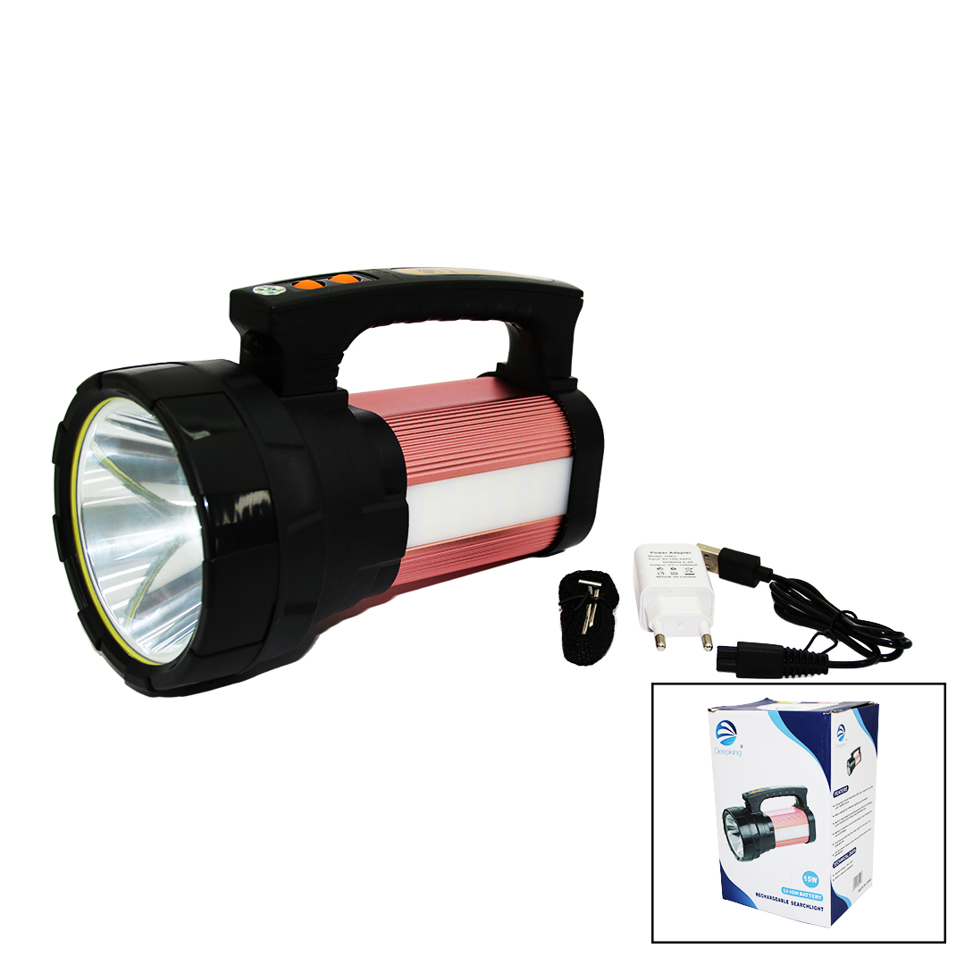 2İN1 15W Cob Led - 28LED Şarjlı El Feneri - PROJEKTÖR1000MT- Powerbank - Su Geçirmez