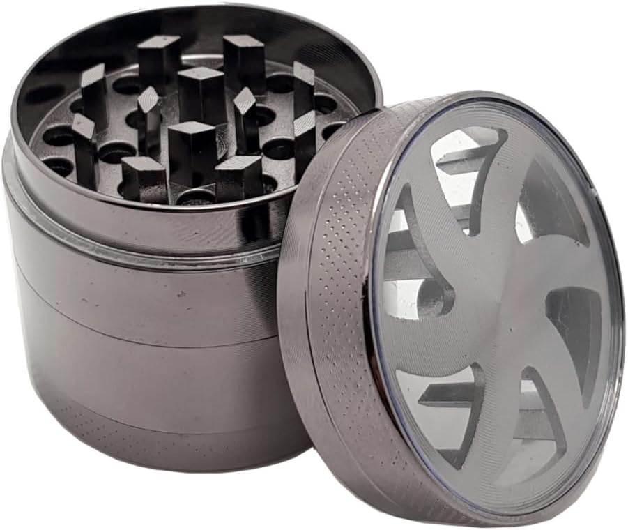 Mini Boy 40 mm. Pencereli Tütün Baharat Herbal Öğütücüsü Parçalayıcı py90gr