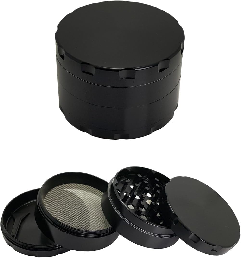 Siyah 55 mm. Tütün Baharat Herbal Öğütücüsü Parçalayıcı rb85sy