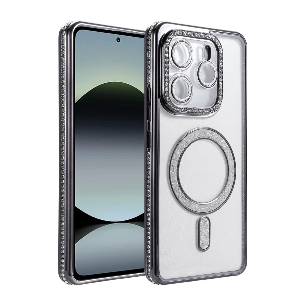 Xiaomi Redmi Note 14 4G Joke Simli Magneticsafe Kılıf - Siyah