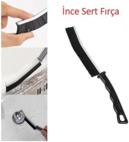 Çok Amaçlı İnce Sert Temizlik Fırçası Derz Arası Banyo Mutfak Lavabo Detay Temizleme Fırçası 2 Adet