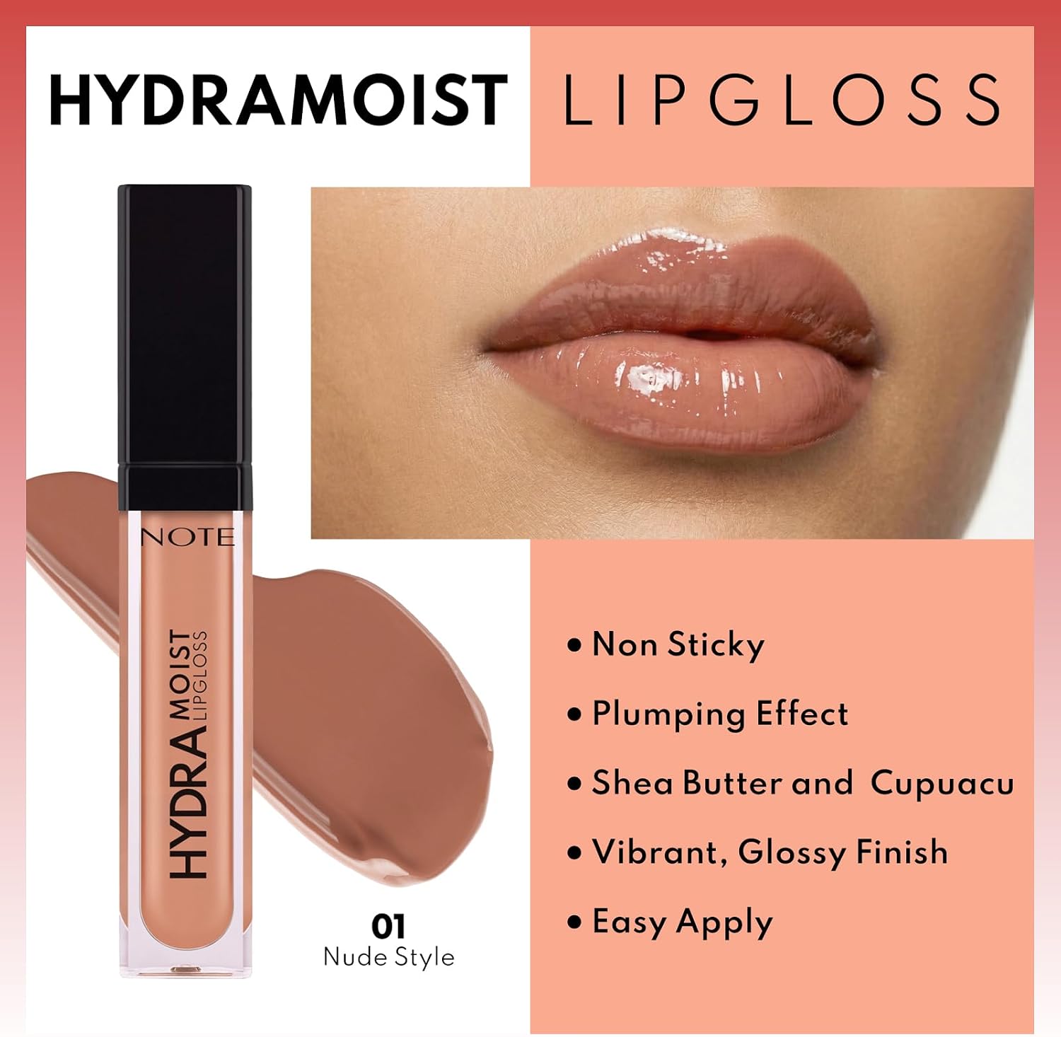 Cosmetics Hydramoist Lipgloss Nemlendirici Dudak Parlatıcısı - 01 Nude Style - Nude