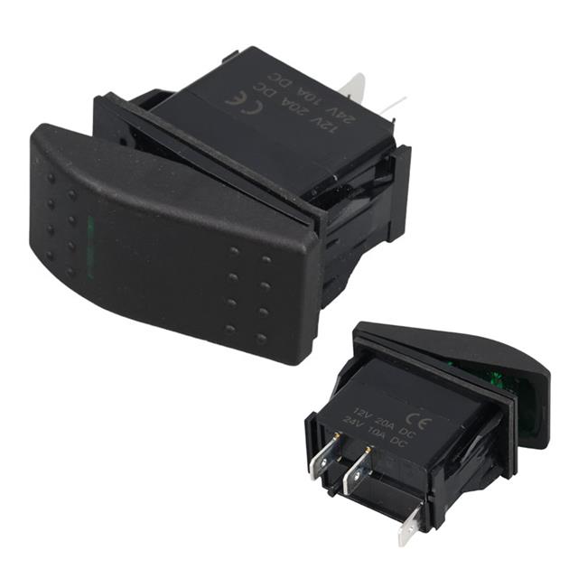 İnce Işık Sembollü Işıklı 3 Pinli On-Off 12-24V Marin Switch
