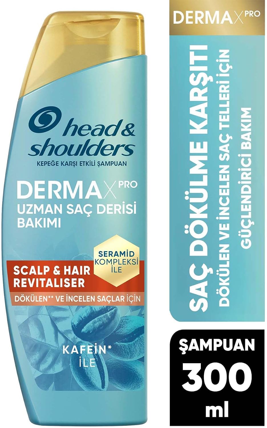 DermaXPRO Scalp & Hair Revitaliser Dökülme ve Kepek Karşıtı Şampuan Kafein ve Seramid ile 300ml