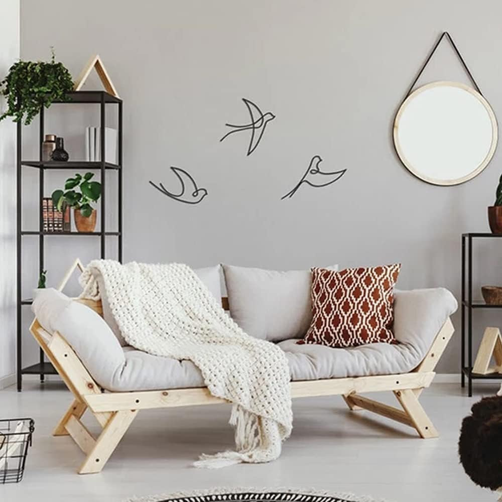 Dekoratif Ahşap Modern Üçlü Kuş Duvar Süsü Duvar Dekor, Tablosu