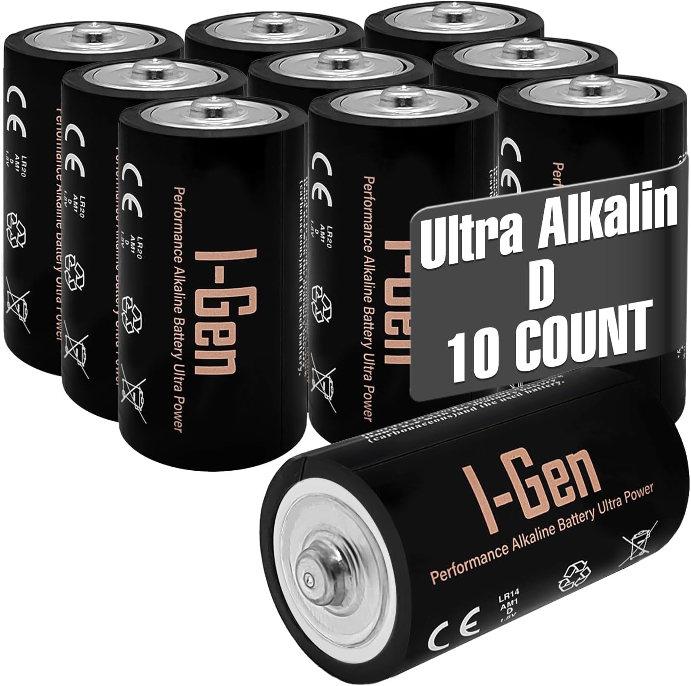Batteries LR20 Ultra Alkalin D Boy Pil 1.5V Büyük Boy Pil 10'lu Paket