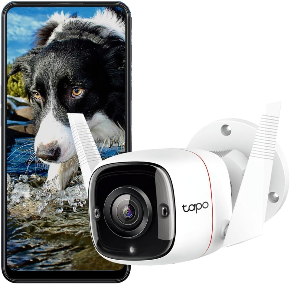C310, 2K 3MP Dış Mekan Wi-Fi/Ethernet Güvenlik Kamerası, Hareket Algılama, IP66 Su Geçirmez, 30m Gece Görüşü, Çift Yönlü Ses, Bulut/Yerel Depolama, Sesli ve Işıklı Alarm