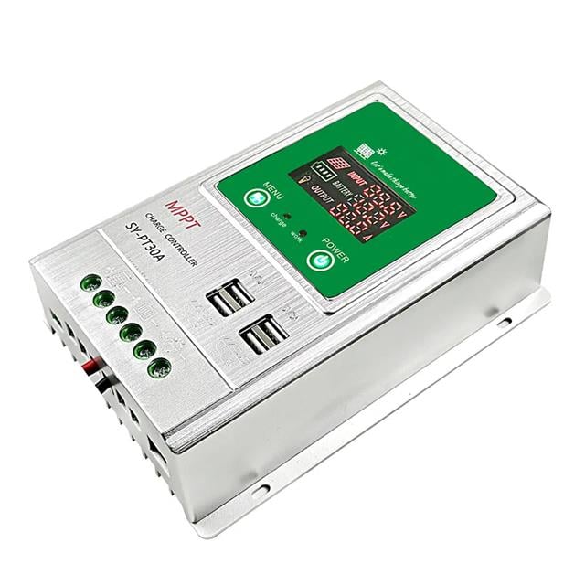 PM-PT30A 12V-24V 30 Amper MPPT 4 USB’li Dijital Alüminyum Kasa Solar Şarj Regülatörü