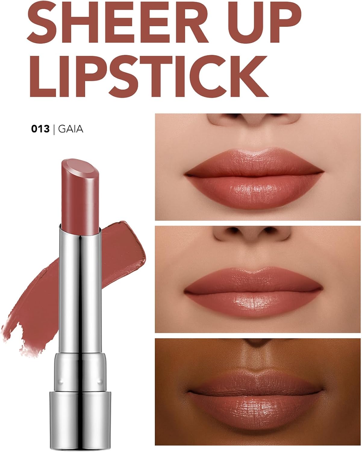 Nemlendirici Parlak Ruj- Sheer Up Lipstick - 013 Gaia - 8682536012119