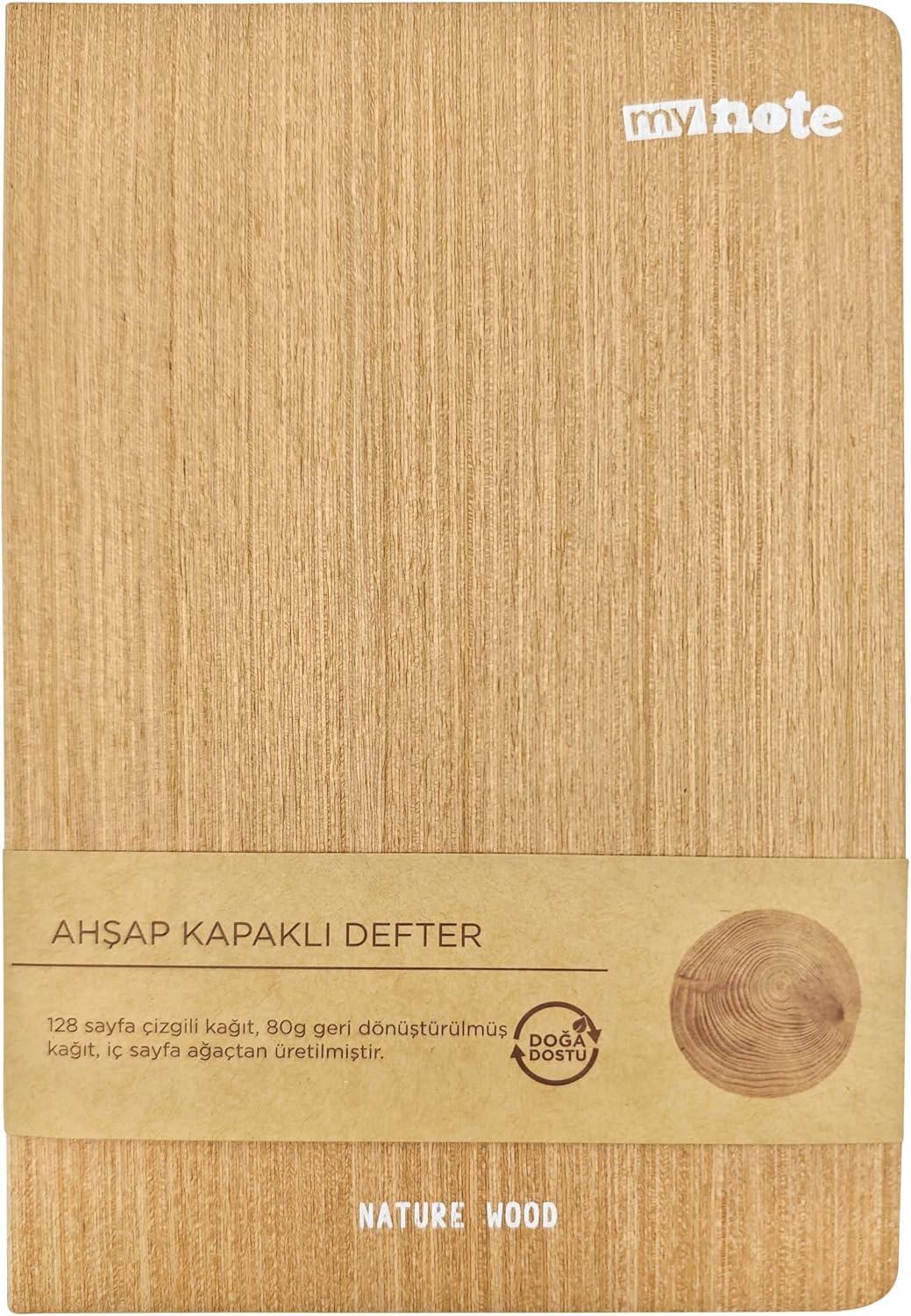 14X21 Spiralli Bambu Kapak Defter