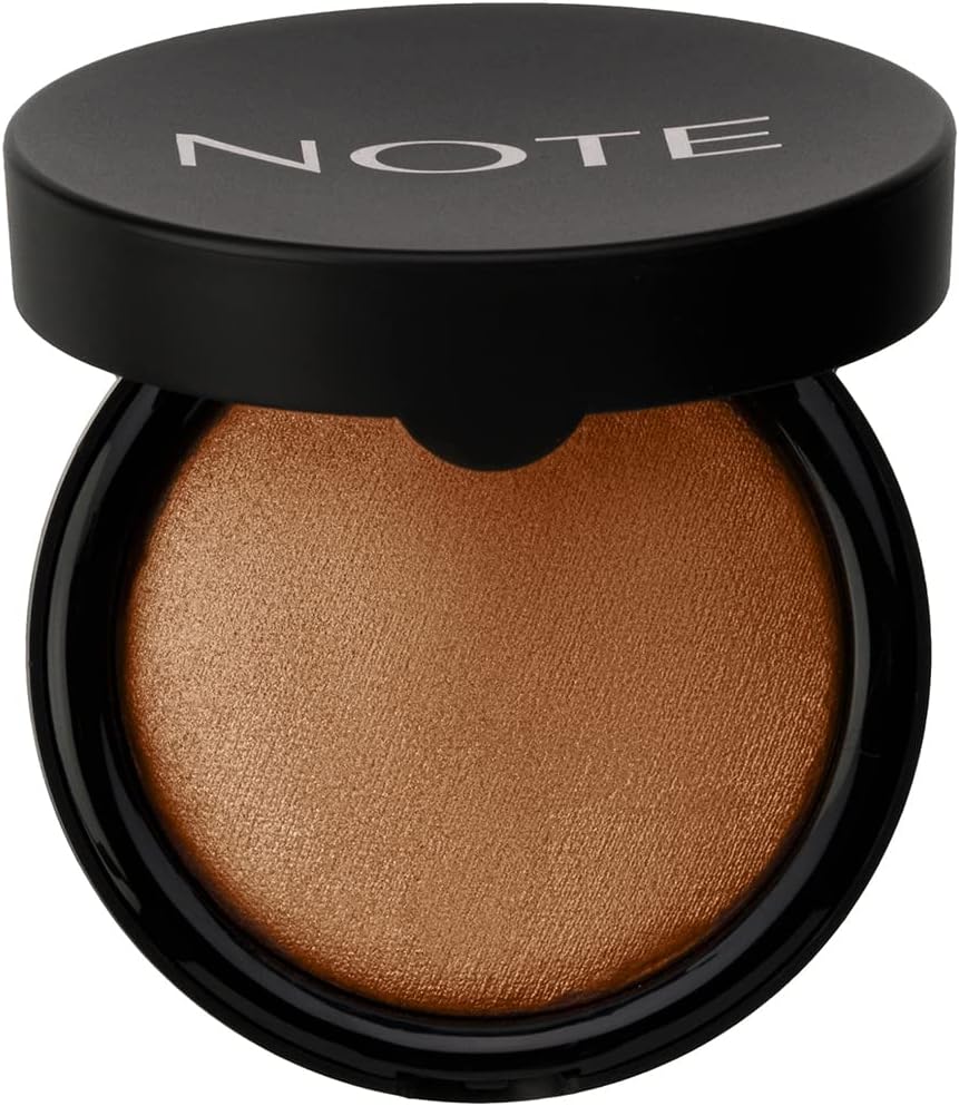 Cosmetics Baked Powder 03 Caramel Cake Işıltılı Bitişli Highlighter Toz Yüz Pudrası