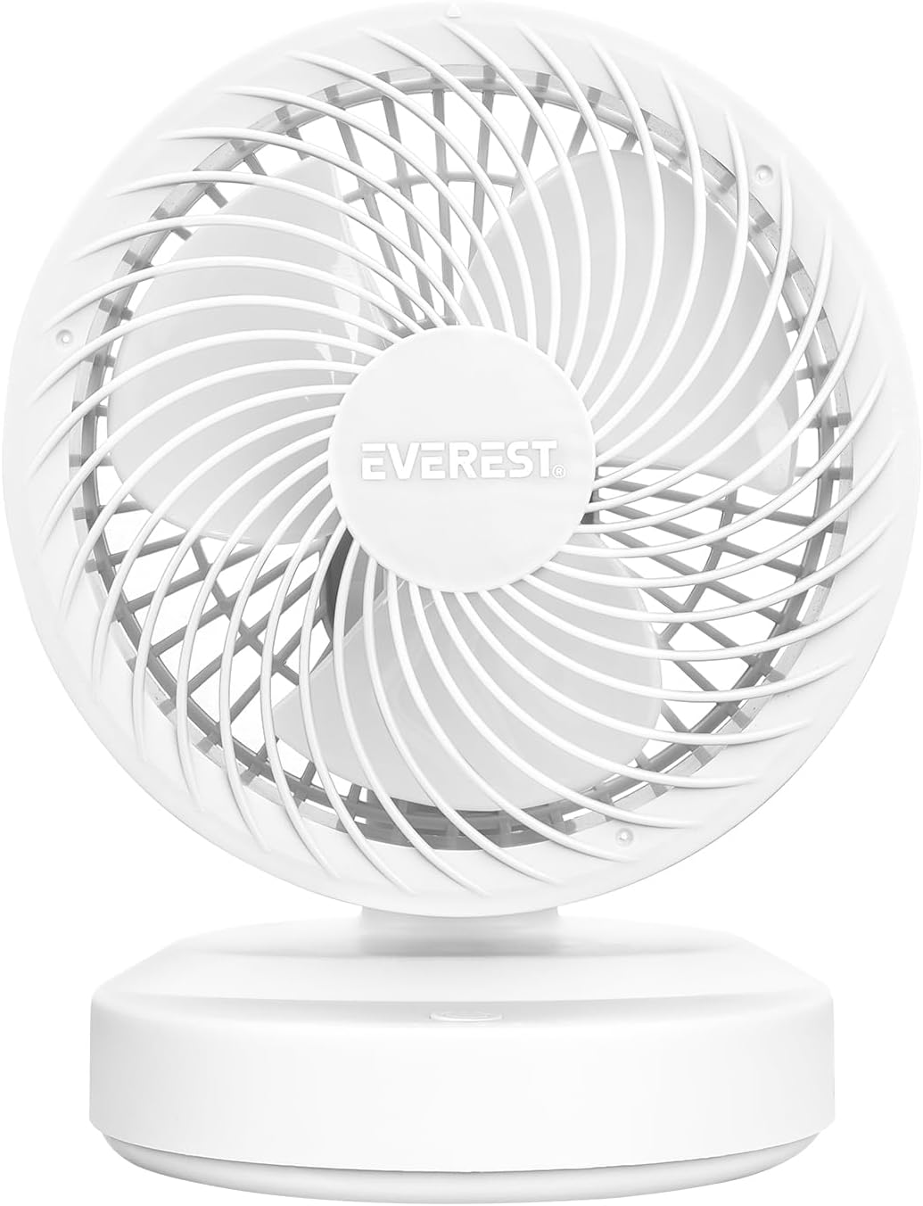 Everest Serisi FAN 508 Beyaz 7 İnç 3 Kademeli 2100 RPM Hız Dikey Döndürme Açısı 60 Derece 5 W Masaüstü Usb Fan