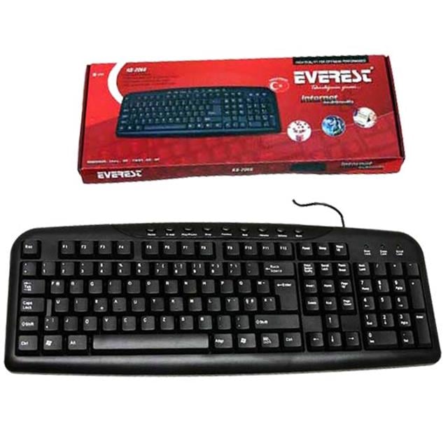 Everest KB-517U Siyah USB Kablolu Standart F KLAVYE
