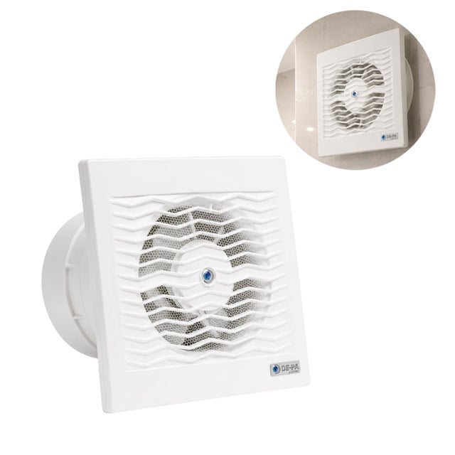 De-Pa 11149 Q120 120’lik Banyo Tuvalet Aspiratör 12cm