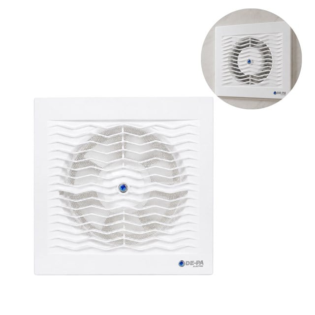DE-PA 11150 Q150 150’lik Banyo Tuvalet Aspiratör (15Cm)