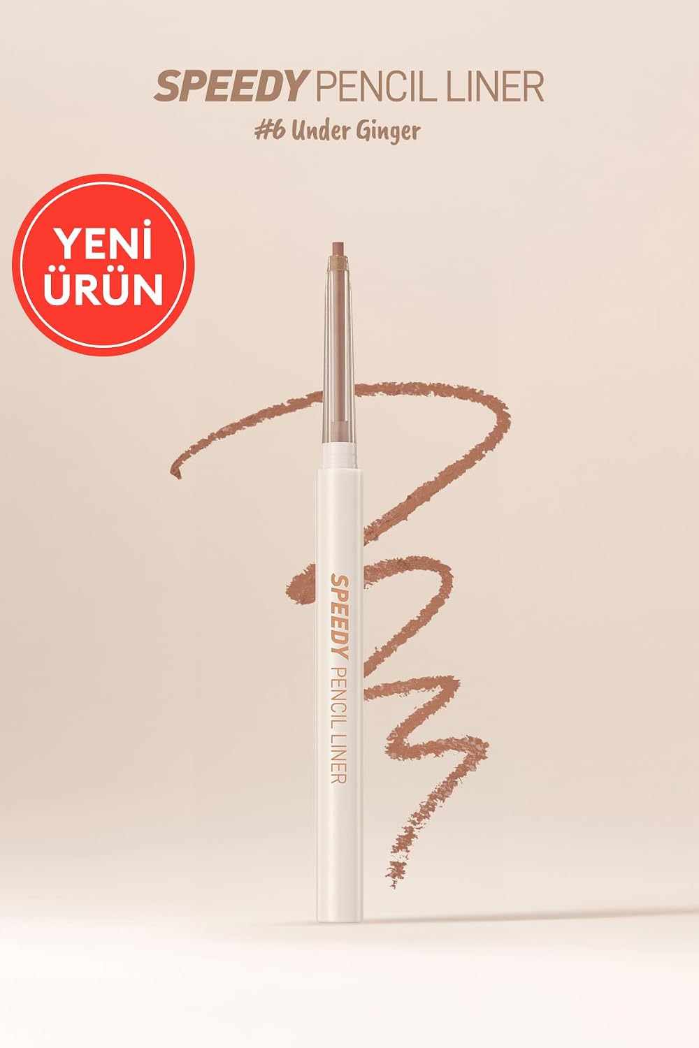 Suya Dayanıklı, Kolay Kullanım Sunan Göz Kalemi Speedy Pencil Liner (6 Under Ginger)