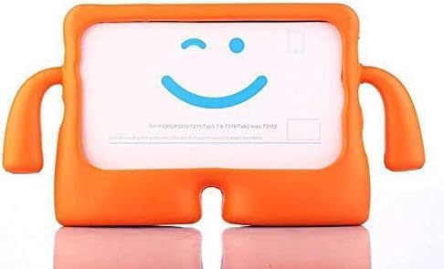 Samsung Çocuklar İçin Kılıf Ağır Hizmet Darbeye Dayanıklı Kılıf Çocuklara Dayanıklı Koruyucu Çocuk Kılıfı Standlı (Turuncu, Tab A9 X110/T290/A7 Lite T220/Galaxy Tab A11)