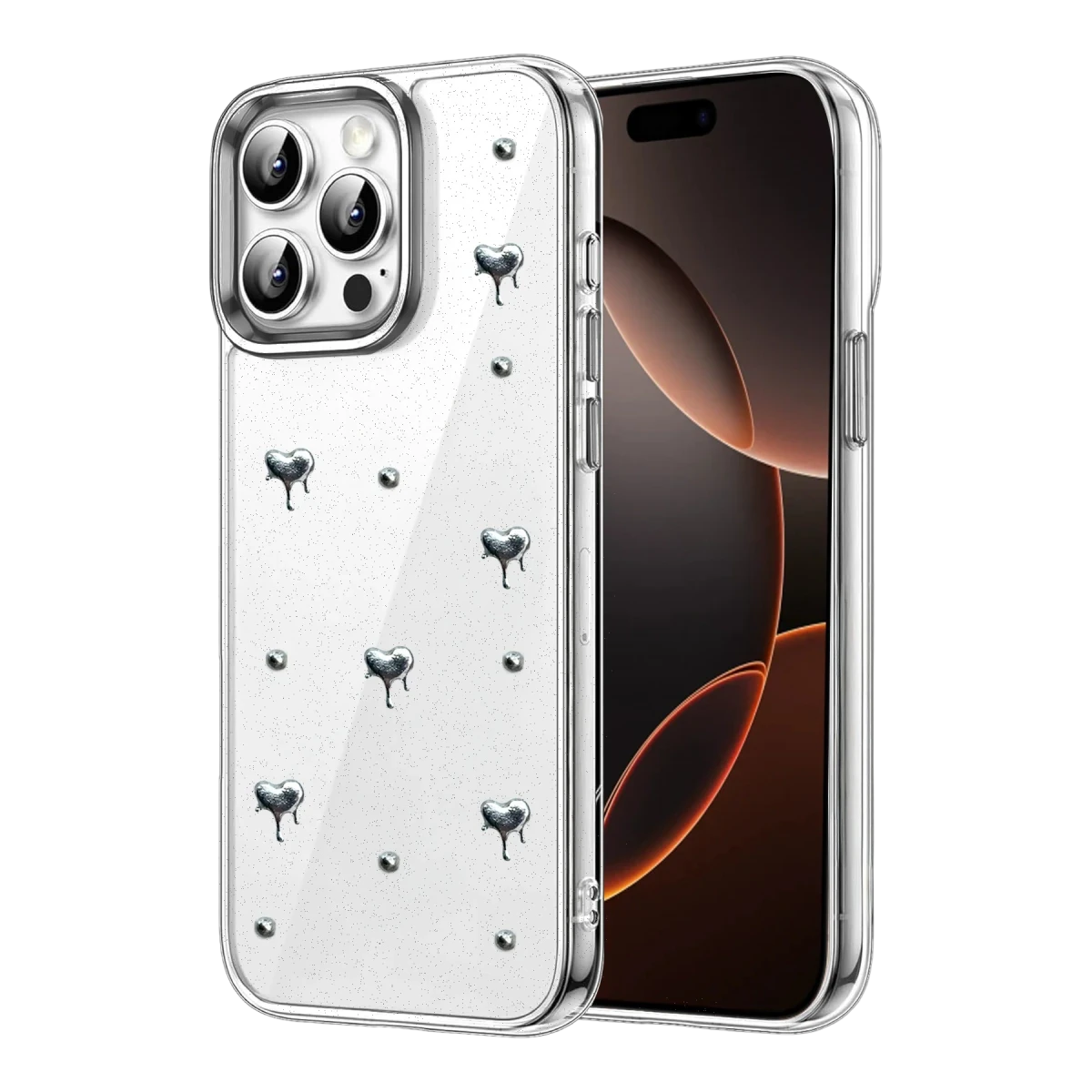Apple iPhone 14 Pro Max Fiyonk Desenli Kapak - Desen 1
