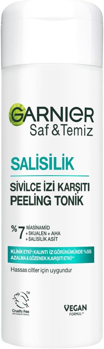 Saf & Temiz Salisilik Sivilce İzi Karşıtı Gözenek Sıkılaştırıcı Peeling Tonik // Salisilik & Niasinamid & Skualen & AHA 120 ml