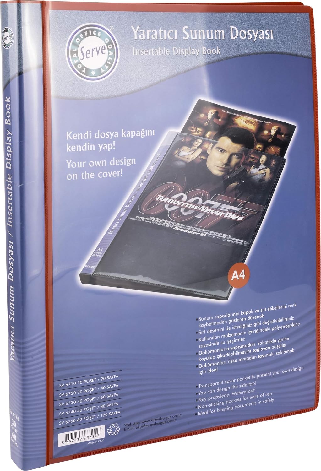 Sunum Dosyasi Kırmızı 30lu