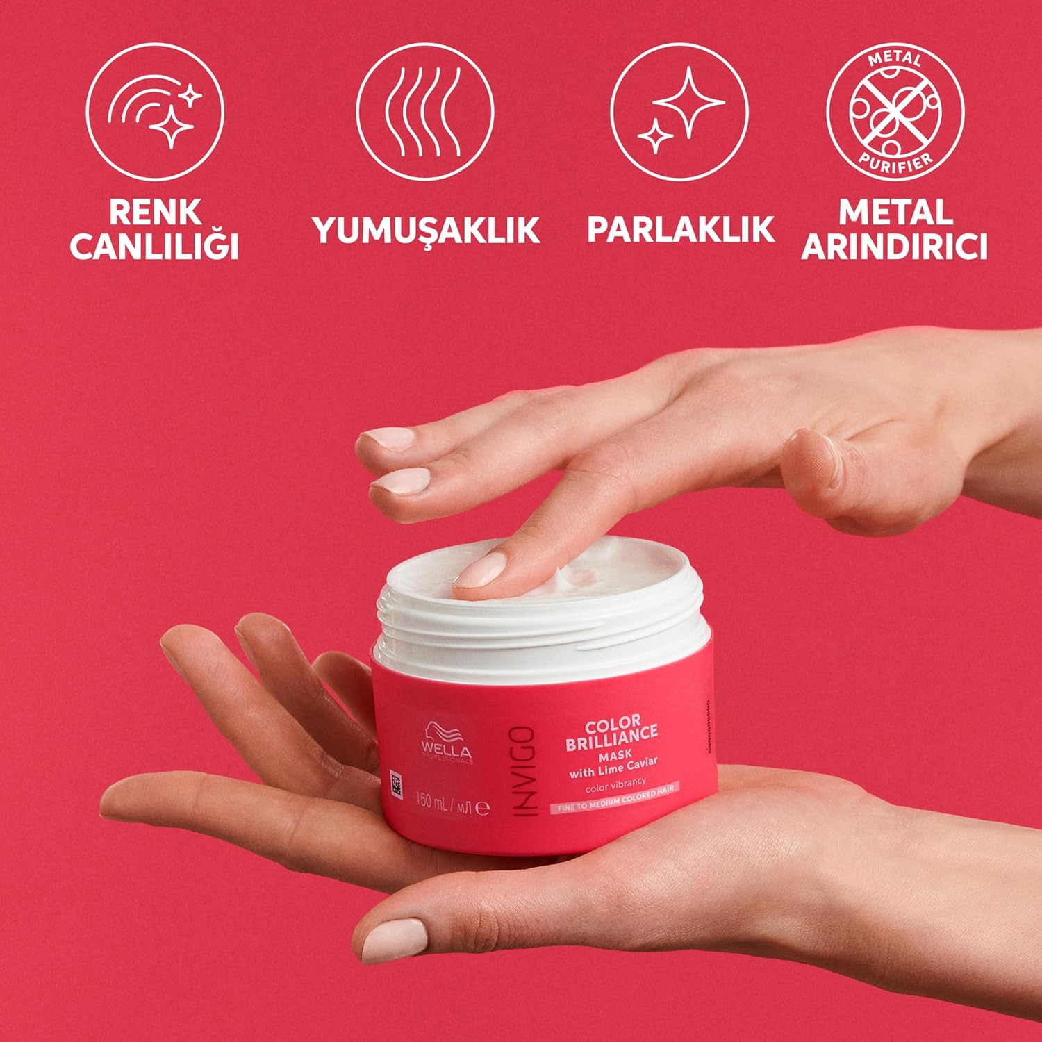 Invigo Color Brilliance Maske 150 ml - Kalın Telli Saçlar İçin Renk Koruması