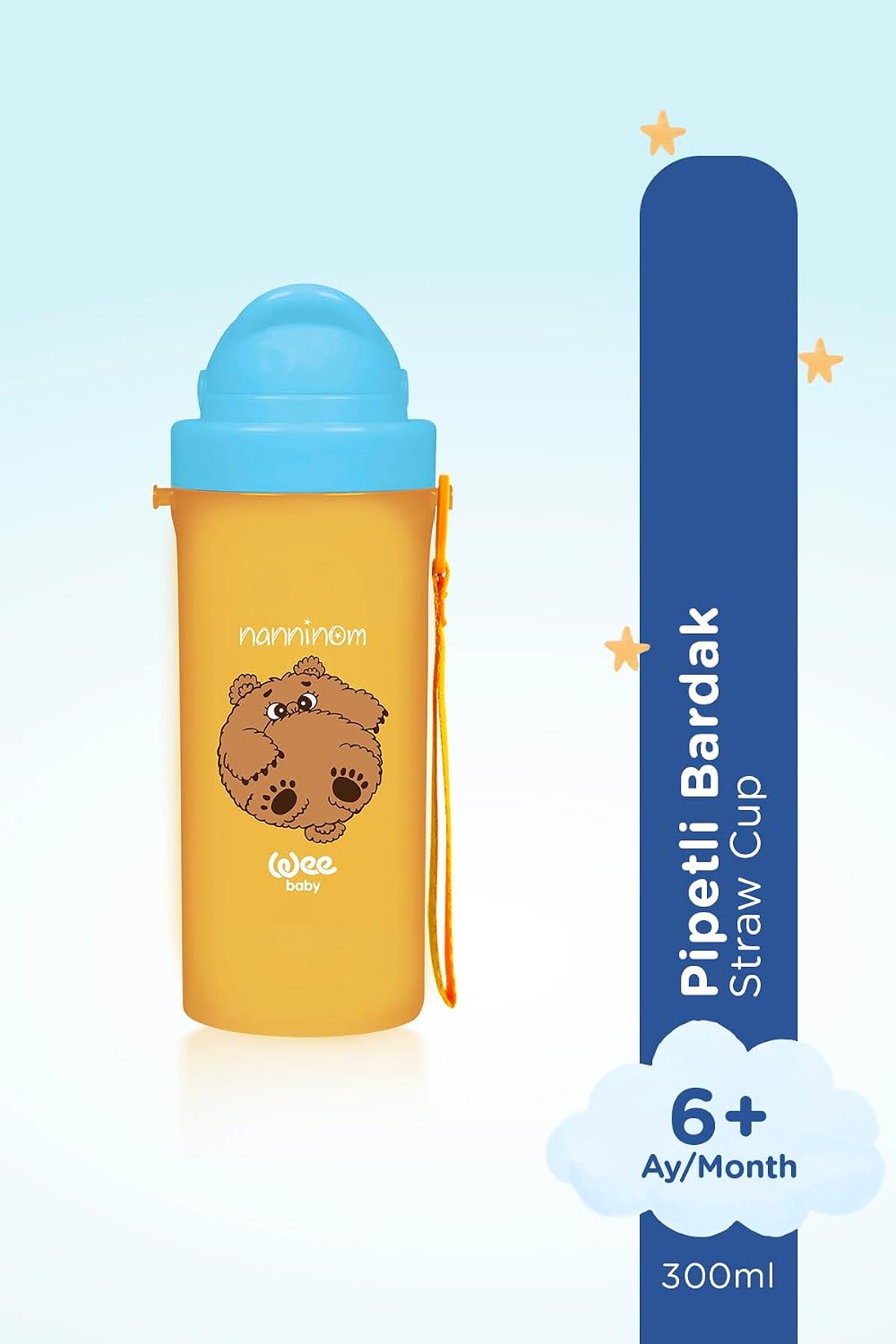 Pipetli Bardak 200 ml - MAVİ