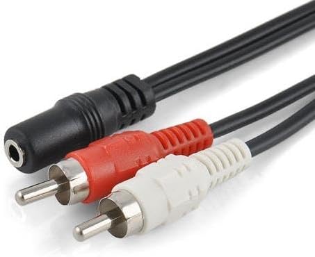 2348 40 Cm 3.5mm Stereo To 2rca Tos Çevirici Dönüştürücü Kablosu